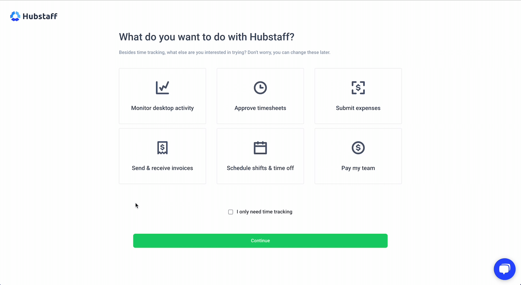 Hubstaff UI, UX Design SaaS Application Design saas ui